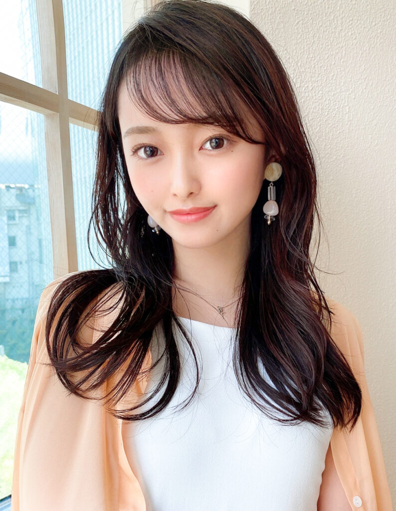 暗髪ツヤ春カラー