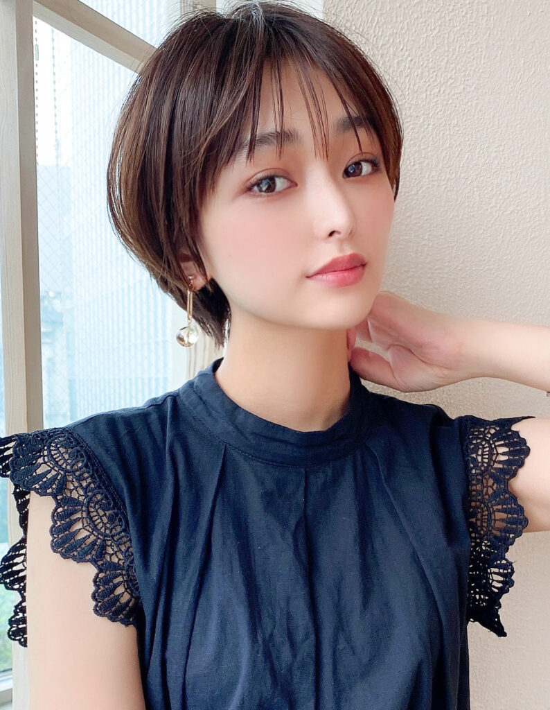 涼感シアーショートボブ