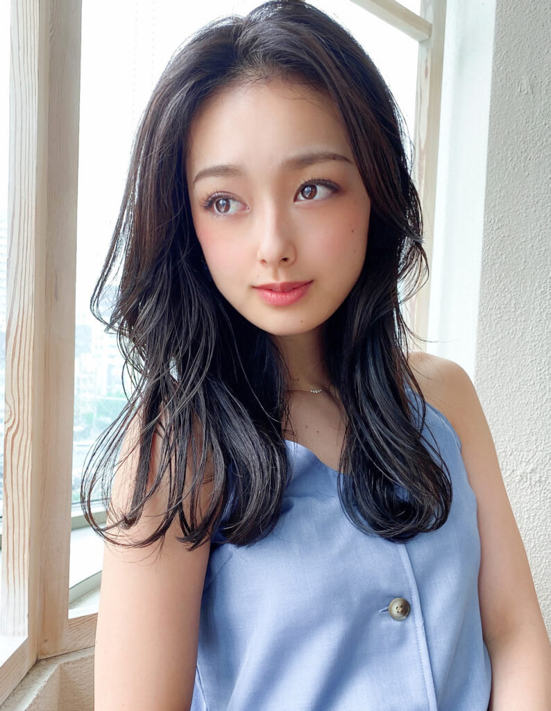 無造作風雨ウェーブロング